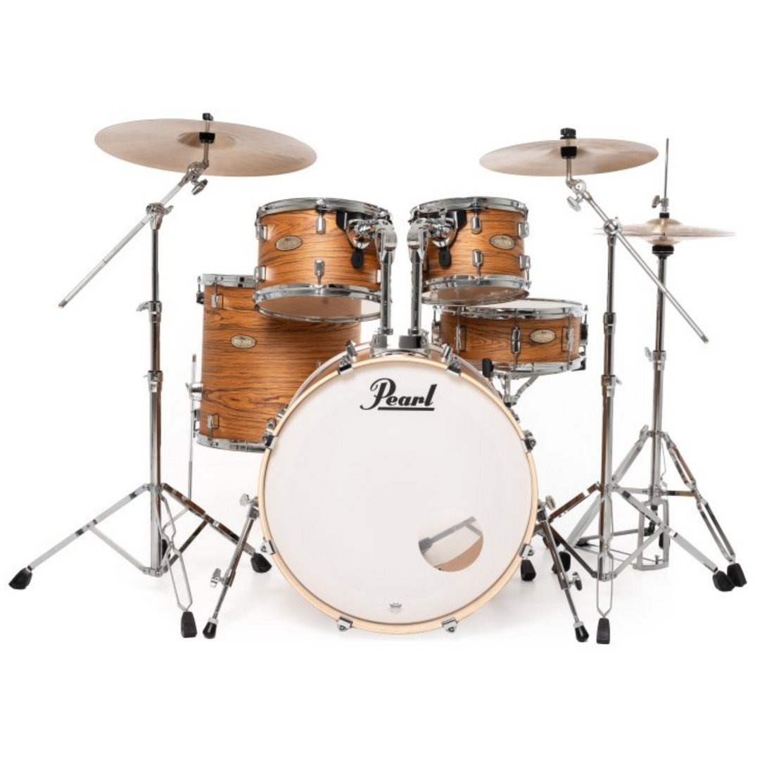 Pearl DMPA925SPC876 Decade Maple Artisan 5-Piece Drum Shell Pack With 22" Bass Drum, Satin Caramel Veil