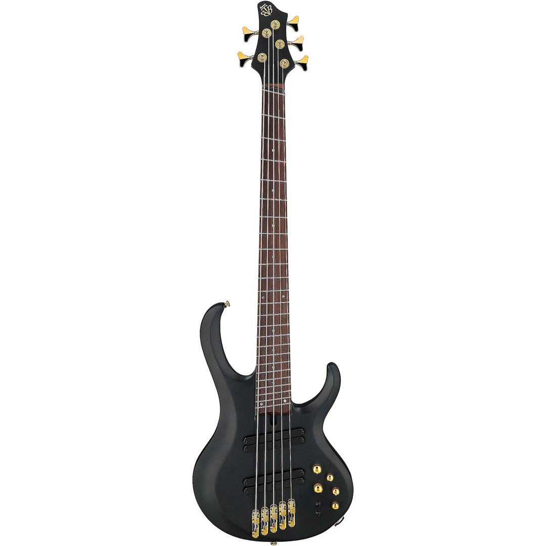 Ibanez BTB605LMBKF BTB Bass Workshop 5-String Multi Scale Electric Bass Black Flat