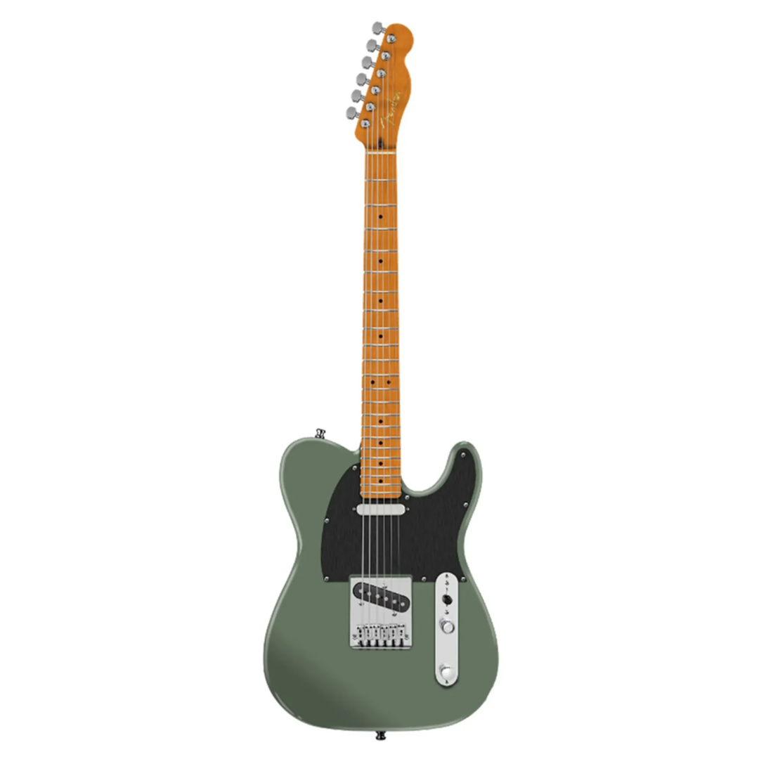 Fender Dealer Exclusive American Ultra II Telecaster Roasted Maple Fingerboard Electric Guitar (Antique Olive)