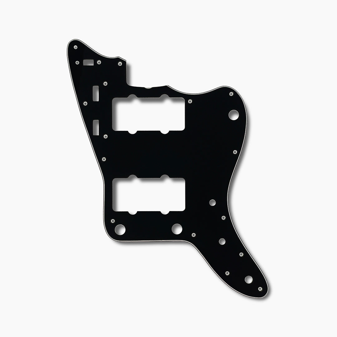 Allparts PG-0582 13-hole Pickguard for US Jazzmaster® Black 3-ply (B/W/B) .090