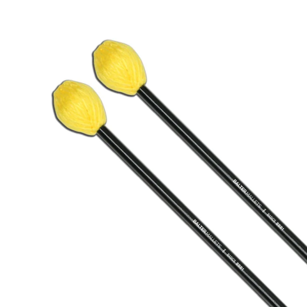 Vic Firth BBB1 Balter Basics, Yellow Yarn, Hard Mallet