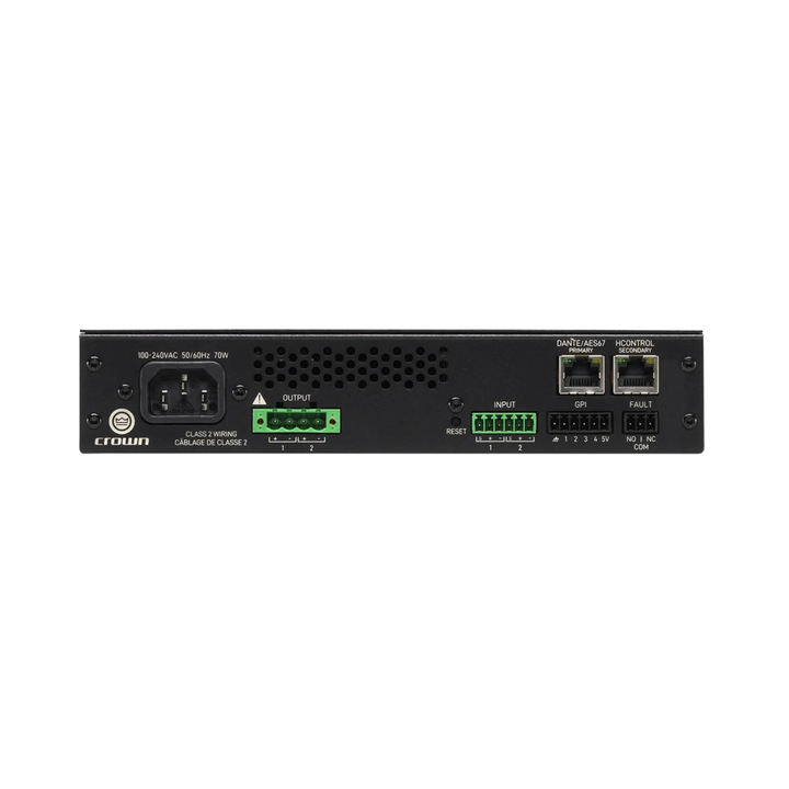Crown CTD-2125 Two-channel 125W/ch. Power Sharing Amplifier with DSP and Dante