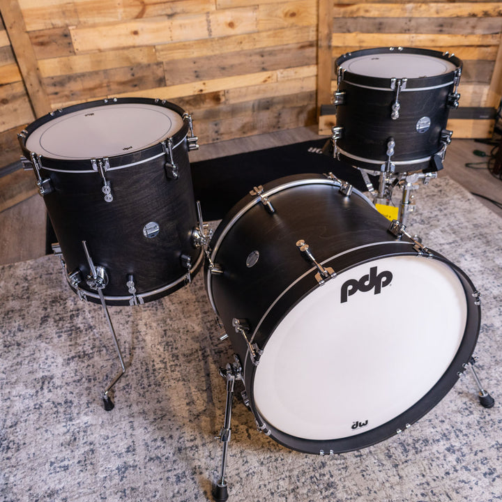 PDP Concept Maple Classic 3-Piece Shell Pack (9x13 No STM, 16x16FT, 16x22 Kick) - Ebony Stain