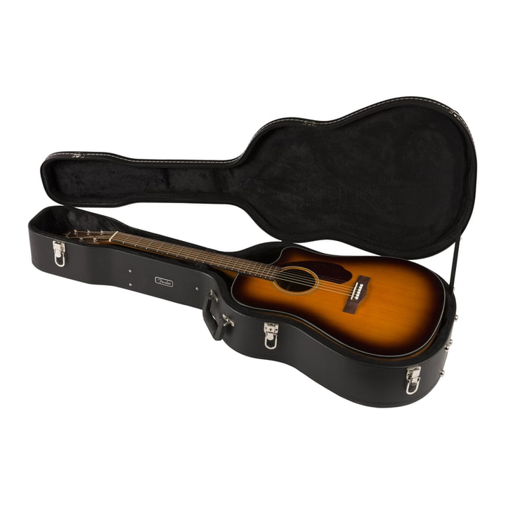 Fender CD-140SCE Dreadnought Walnut Fingerboard Acoustic Guitar w/ Case - Sunburst