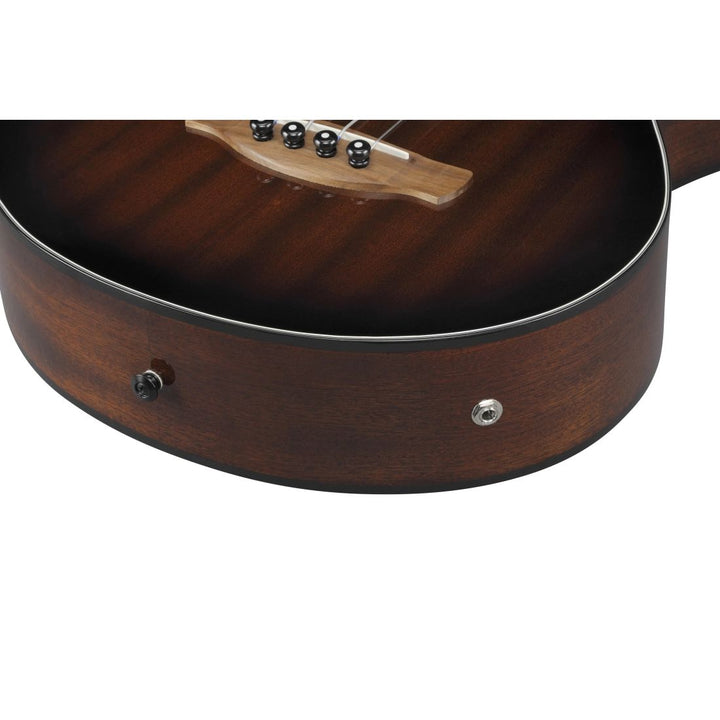 Ibanez AEGB24FEMHS Acoustic/Electric Fretless Bass Guitar - Mahogany Sunburst