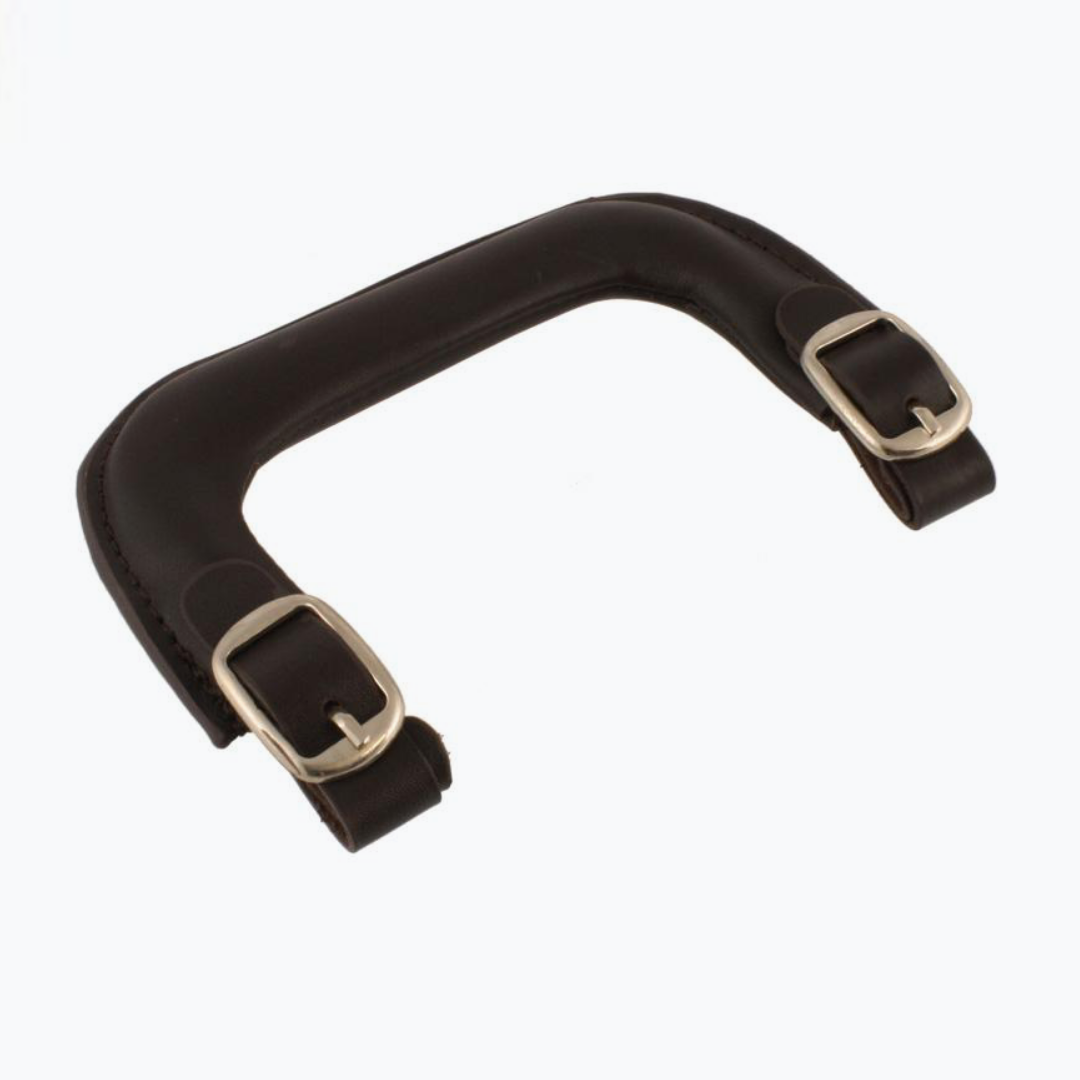 Allparts CP-9950 Leather Instrument Case Handle Brown