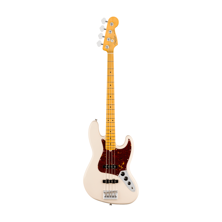 Fender American Professional Jazz Bass Maple Fingerboard Electric Bass (Olympic White)