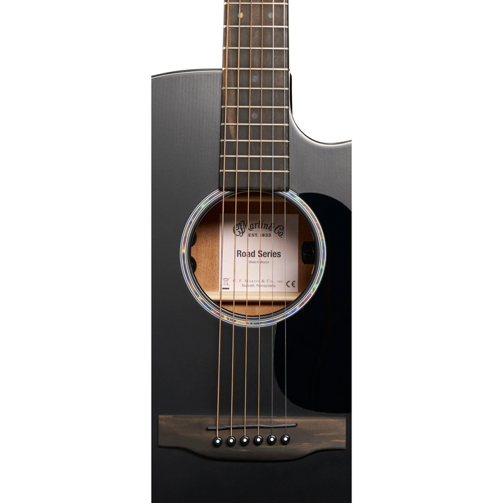 Martin DC-10E Road Series Modern Black Acoustic-electric Guitar - Black