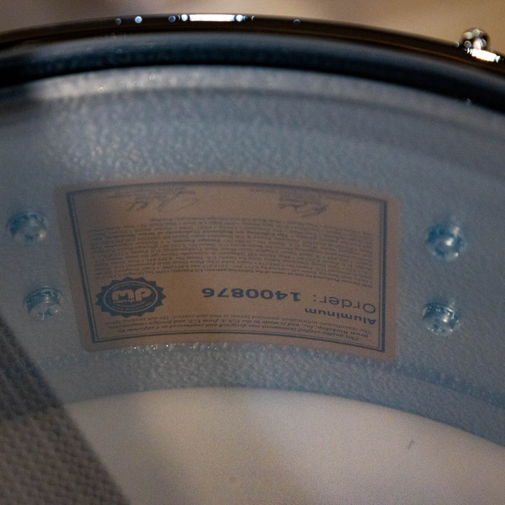 DW Collector’s Series Metal Snare Drum Solid 3mm Aluminum Wrinkle Coat Finish - 5.5x14