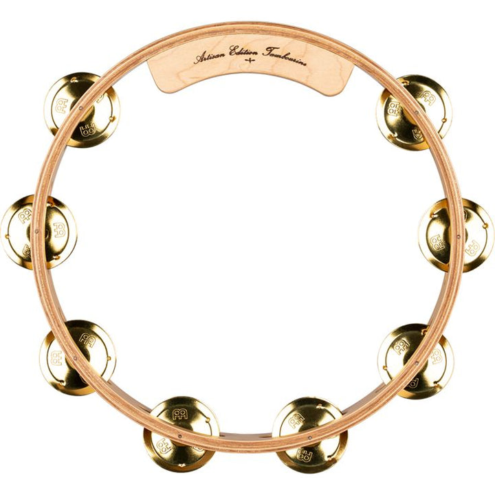 Meinl Percussion 10" Artisan Edition Tambourine Single row Solid brass 44mm jingles