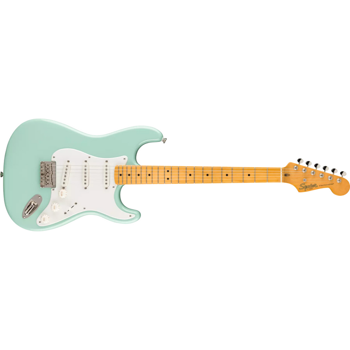Squier Classic Vibe '50s Stratocaster HT, Maple Fingerboard,  Parchment Pickguard (Surf Green) 0374008557