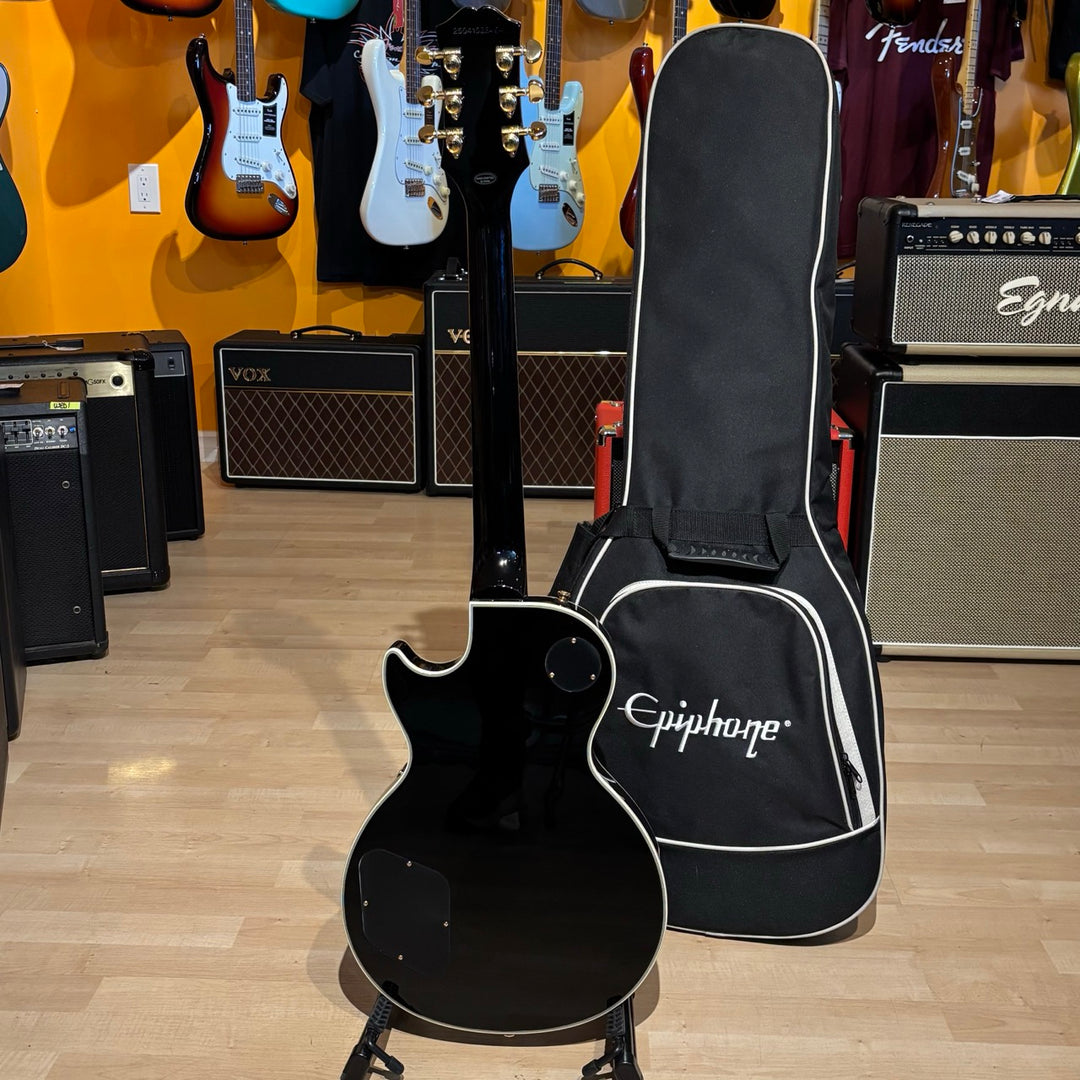 Epiphone - Les Paul Custom w/ Epiphone DLX Gig Bag (Ebony - Kalamazoo Headstock- 2025 ) - USED