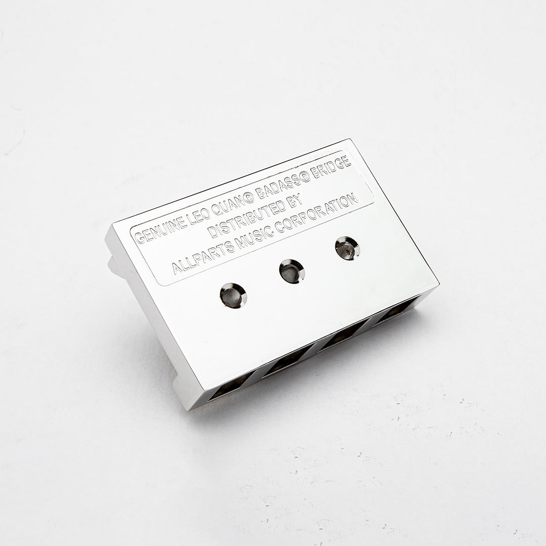 Allparts BB-3341-010 Leo Quan® Badass I™ Bass Bridge, 4 String - Chrome