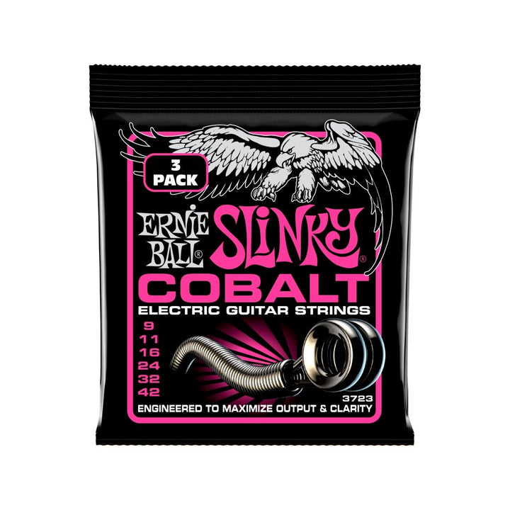 Ernie Ball Super Slinky Cobalt Electric Strings 9-42 - 3 Pack