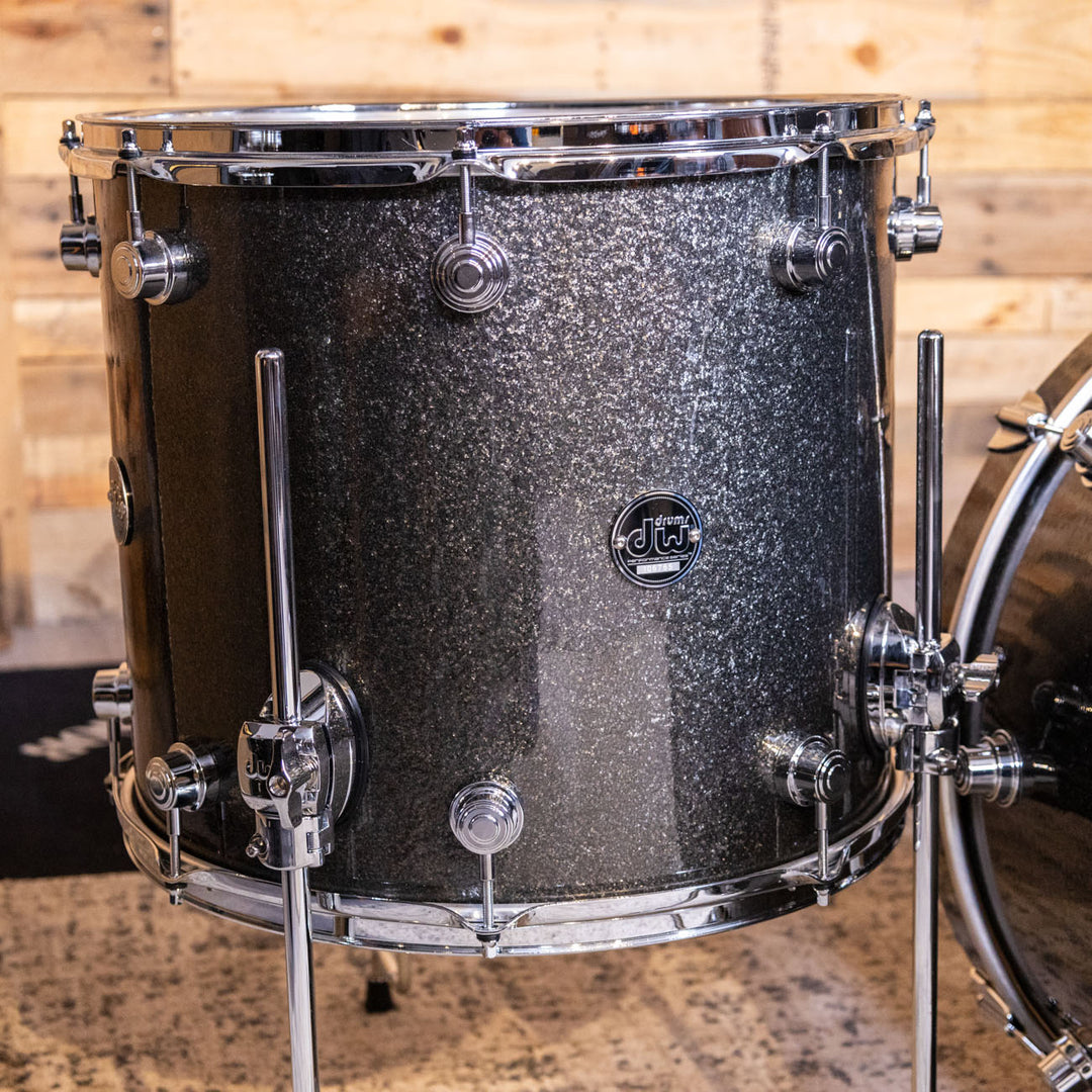 DW Performance Series 3-Piece Shell Pack  (Pewter Sparkle)