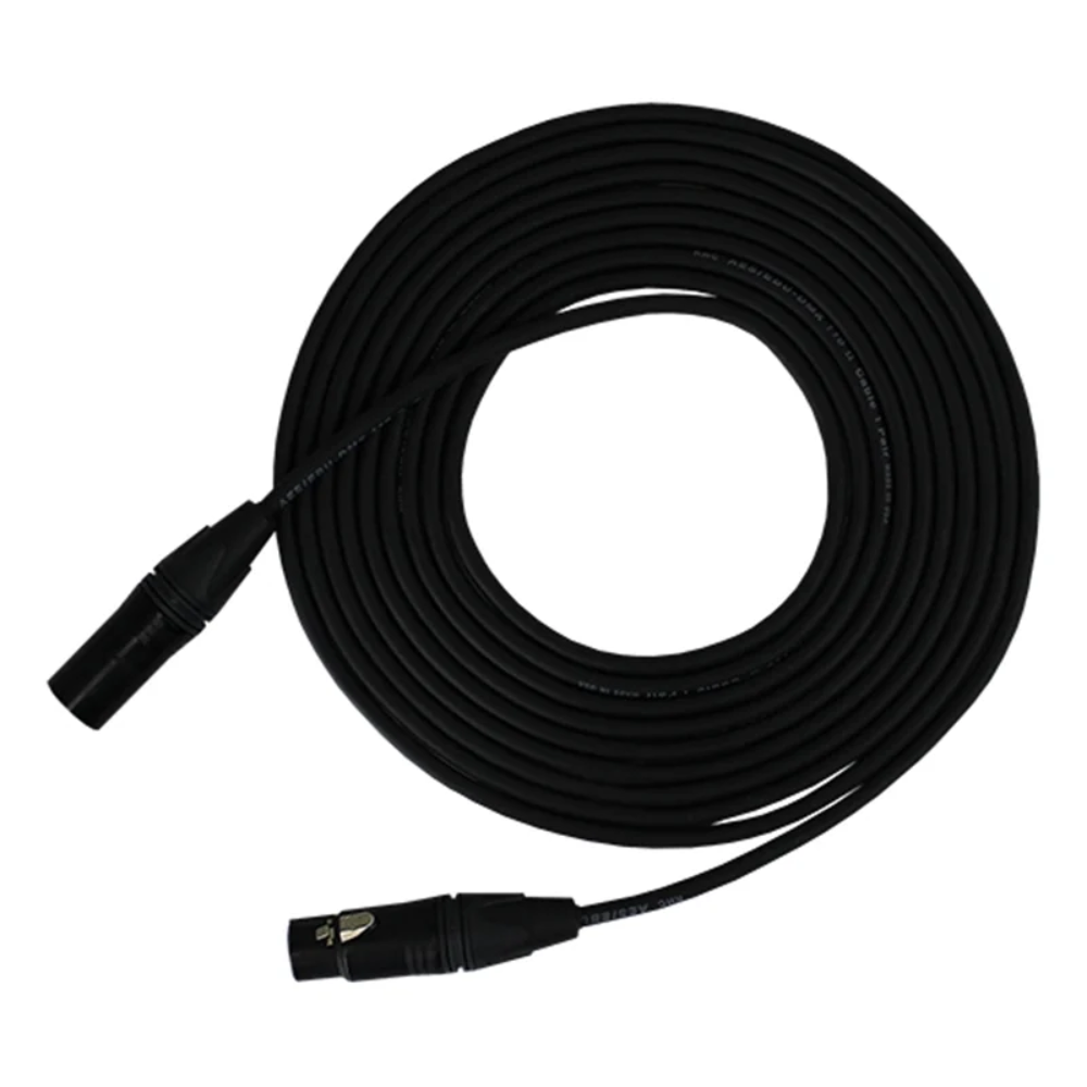 Digiflex LX DMX3-75 75 Foot 3 Pin DMX Cable - XLRF - XLRM - Orange Ring