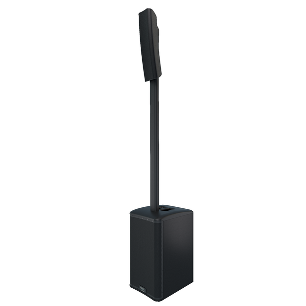 QSC KC12-BK 12" 3-Way Column Loudspeaker System with Bluetooth - Black