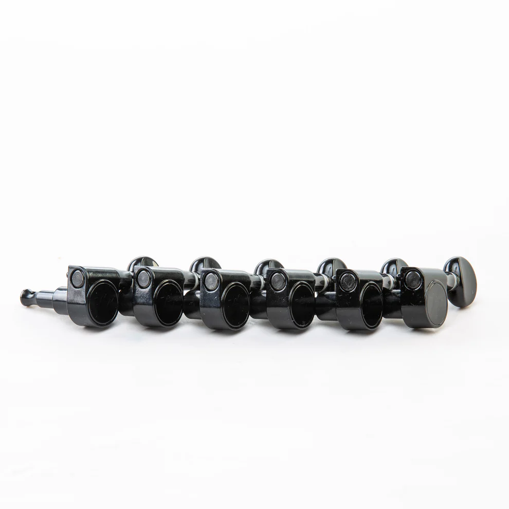 Allparts TK-7124-003 True Tune Modern Style 2-Pin Tuners, Black
