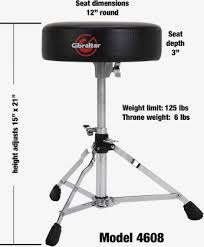 Gibraltar 4608 Gibraltar 4608 4000 Series 13" Round Drum Throne