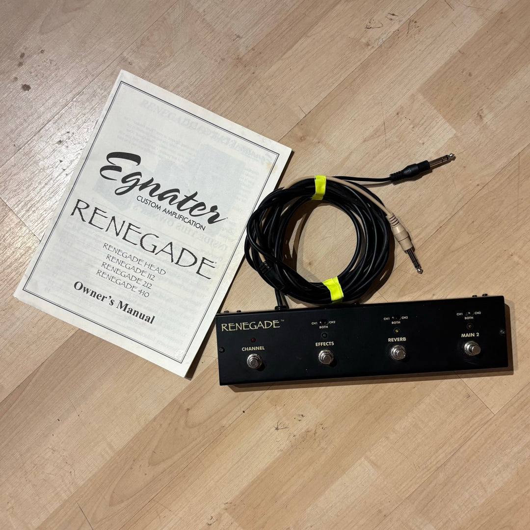 Egnater - Renegade 65 Head w/ Cover & Foot Controller & Matching Derek Bell Made 112 Celestion NEO Loaded Cabinet - USED