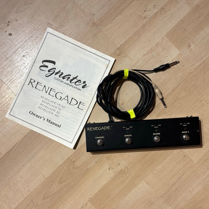 Egnater - Renegade 65 Head w/ Cover & Foot Controller & Matching Derek Bell Made 112 Celestion NEO Loaded Cabinet - USED