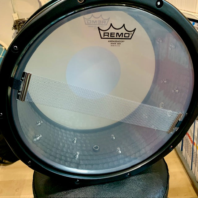 Gretsch S1-6514WH-BSH  6.5x14 Hammered Black Steel Wood Hoop Snare Drum