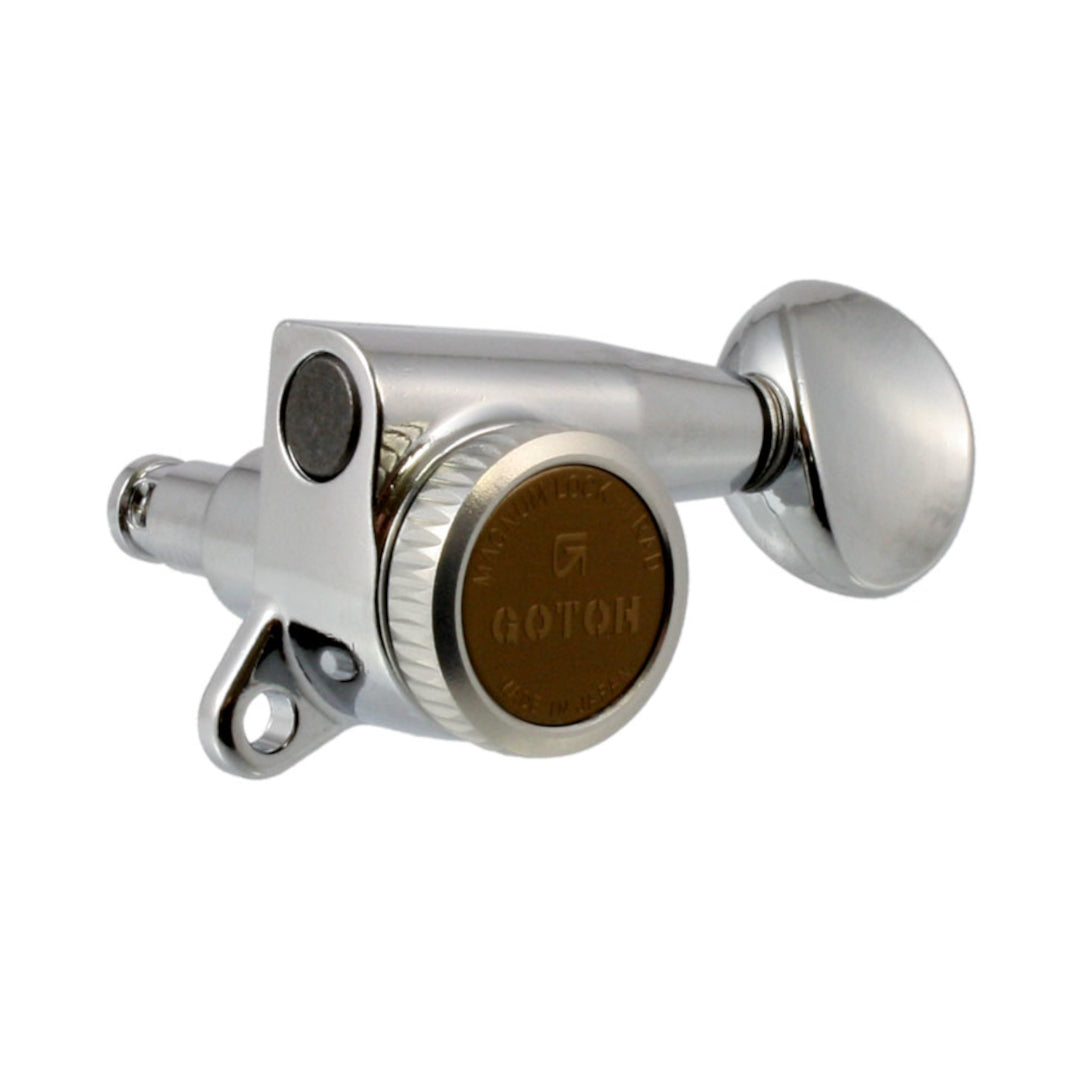 Allparts TK-0768 Gotoh SG381-MGT Locking Mini 6-in-line Keys Chrome