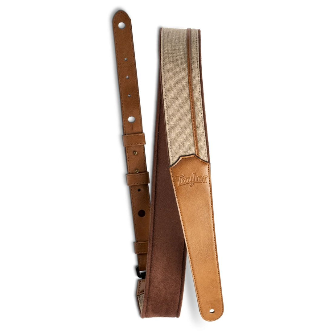 Taylor Guitars 2.5'' Vegan Leather Strap with Natural Textile - Tan