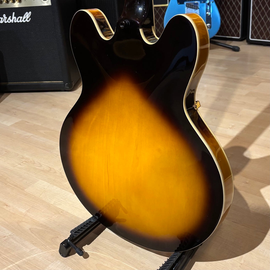 Epiphone - Sheraton II VS Left Handed - Vintage Sunburst w/ Hard Shell Case (2008)  - USED