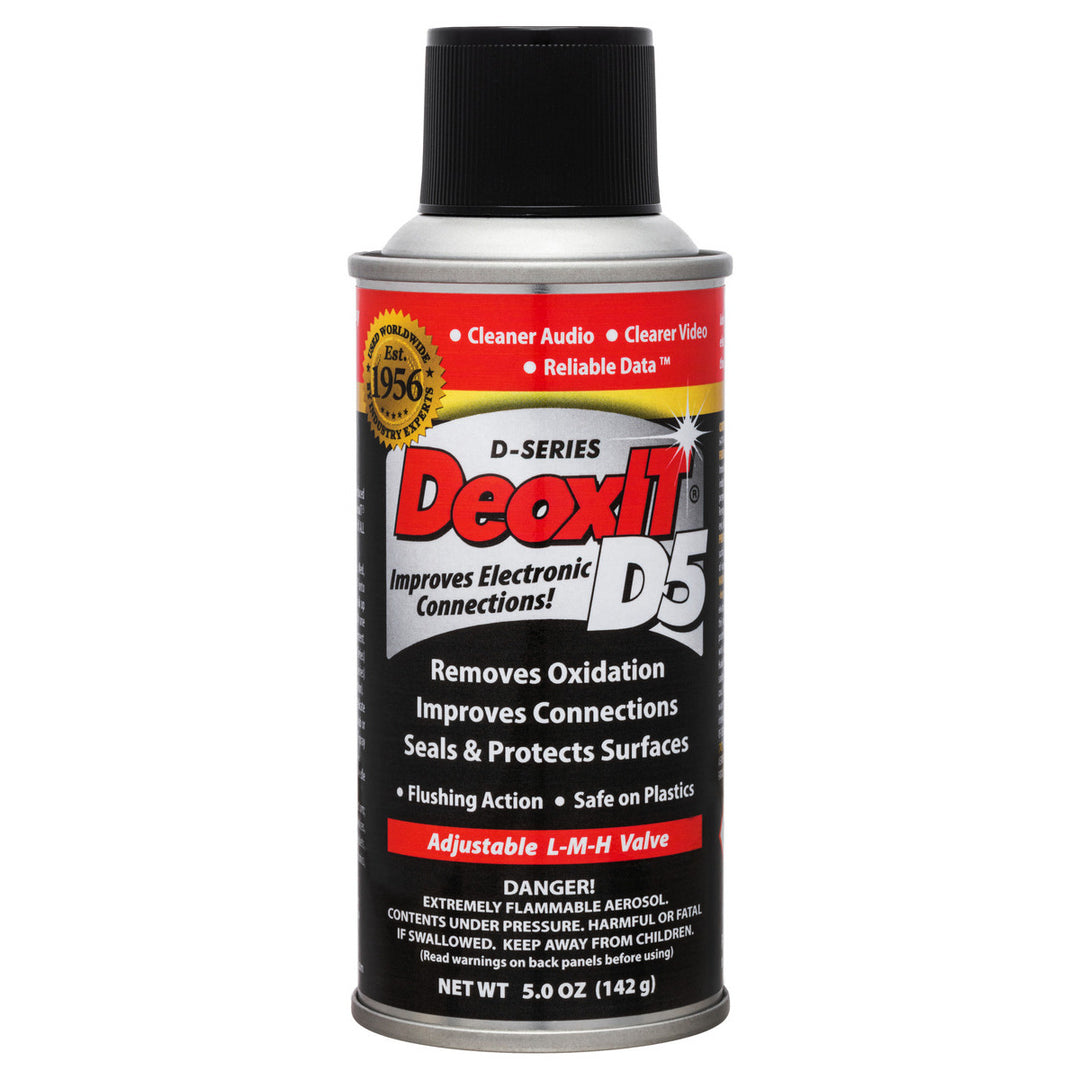 Hosa Technology D5S-6 Caig Deoxit Cont CLR 5% Spray 50Z