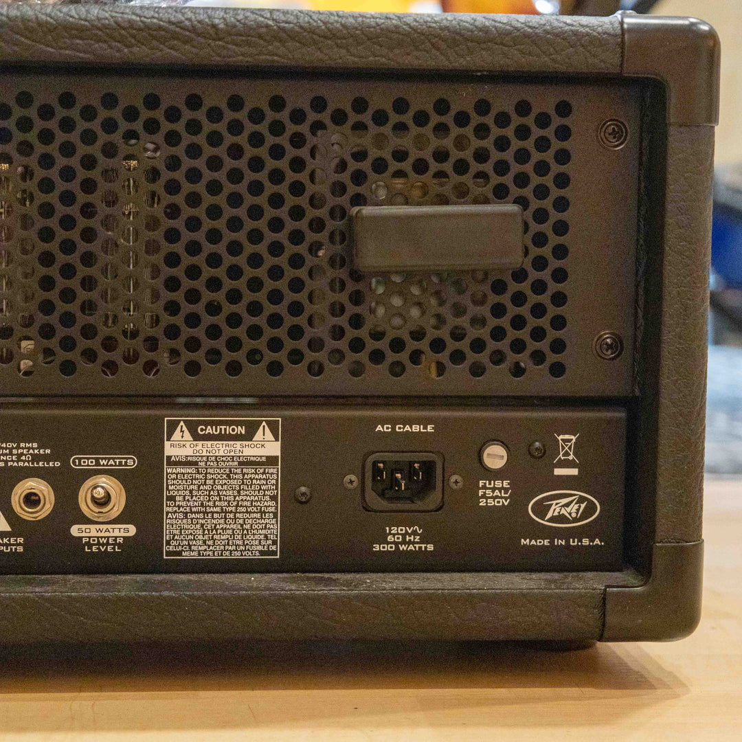 Peavey - USA Butcher 50-100 Watt Head & 90's VTM Butcher 412 w/ Foot Controller & 25' MIDI Cable - USED