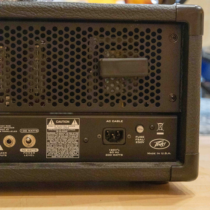 Peavey - USA Butcher 50-100 Watt Head & 90's VTM Butcher 412 w/ Foot Controller & 25' MIDI Cable - USED