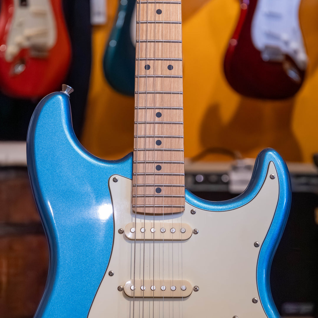 Jet Guitars - "JS-400" Roasted Maple HSS Strat Copy - "Lake Placid Blue" - (No Case Or Bag) - USED