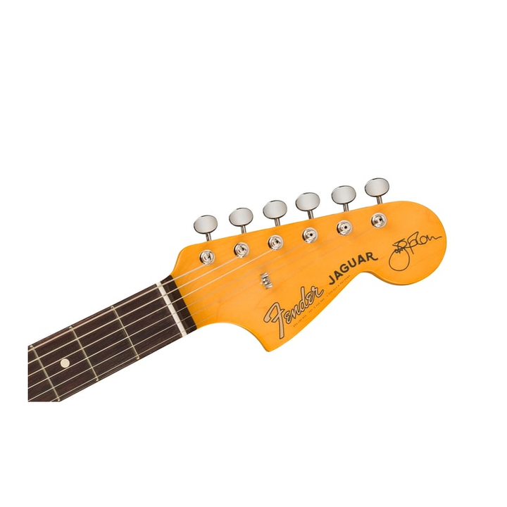 Fender USA Johnny Marr Jaguar, Rosewood Fingerboard (Olympic White) Electric Guitar