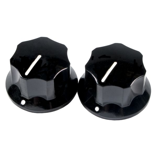 Fender Pure Vintage 1965 Jaguar Skirted Knobs - Black