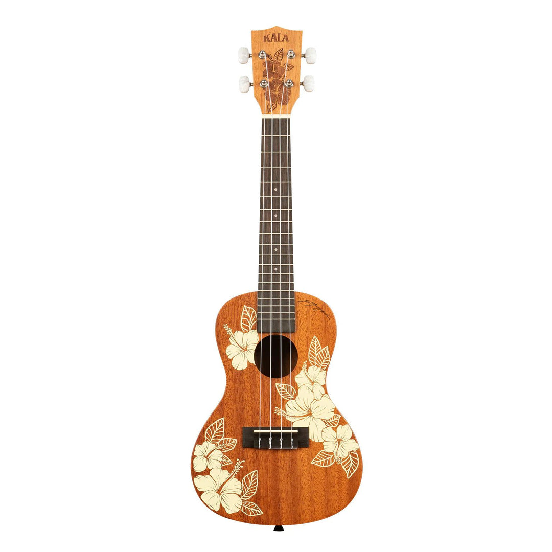 Kala KA-HIBISCUS-C-BAG Hibiscus Concert Ukulele w/Bag