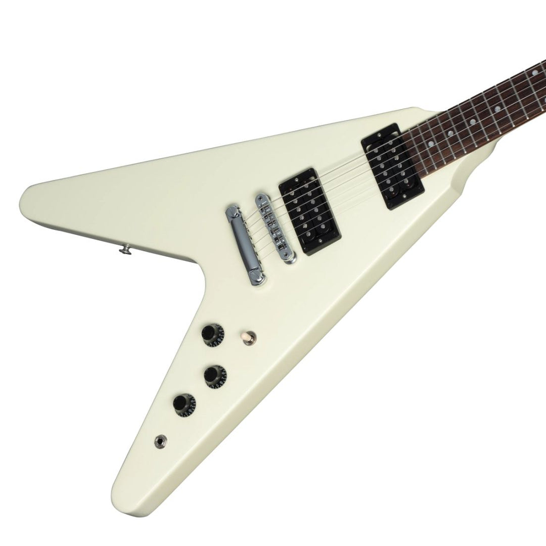 Gibson 80s Flying V Electric Guitar (Classic White)