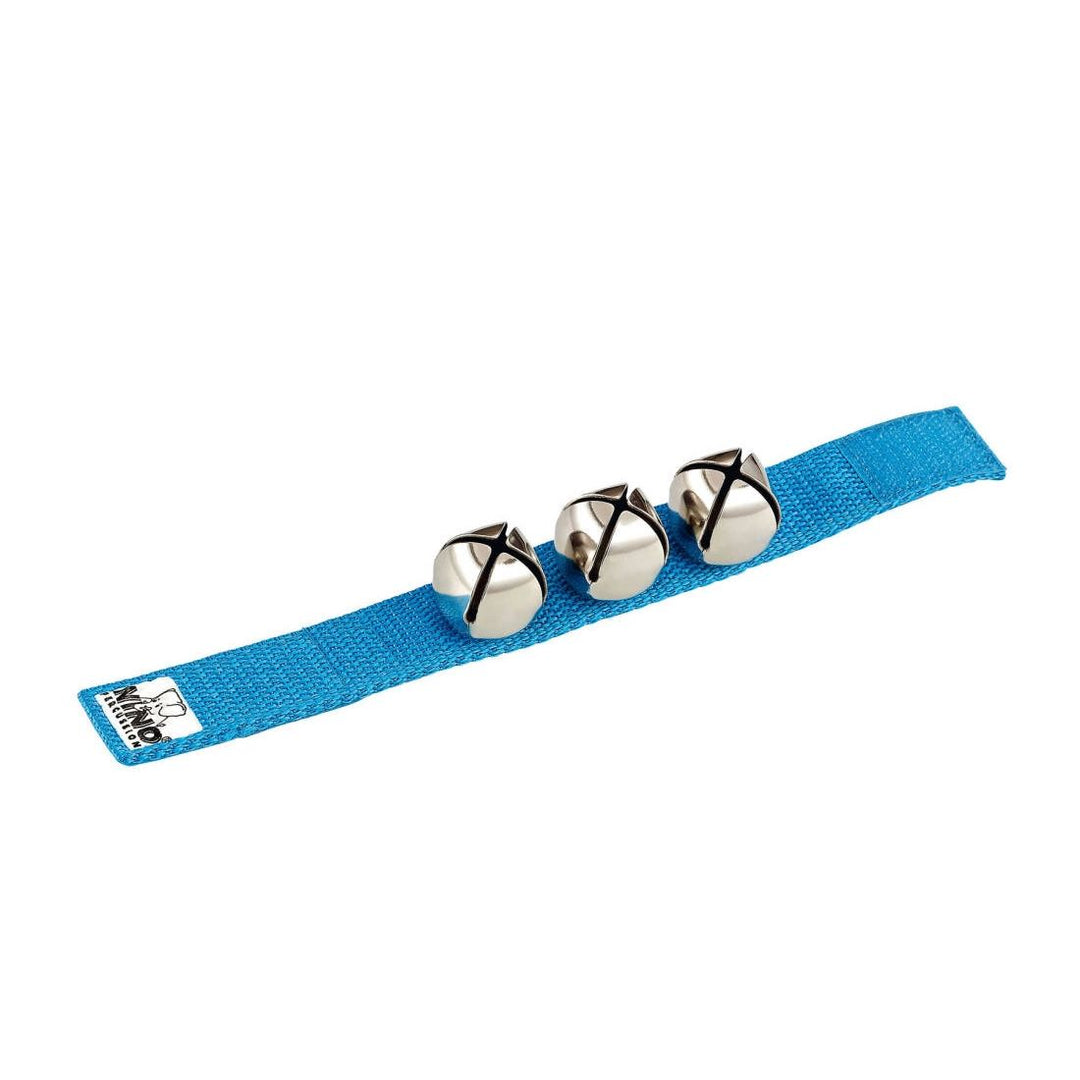 Meinl Nino Wrist Bells with 9 inch Strap - Blue