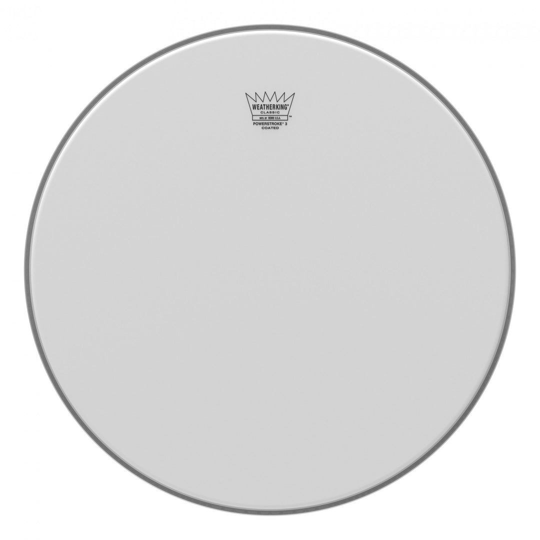 Remo CL-1118-P3 Bass, Classic, POWERSTROKE 3, Coated, 18" Diameter, No Stripe