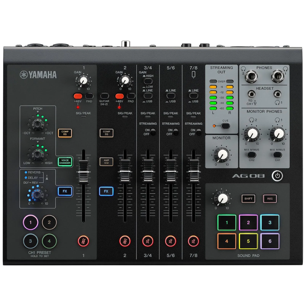 Yamaha AG08 B Yamaha Mixing Console - Black