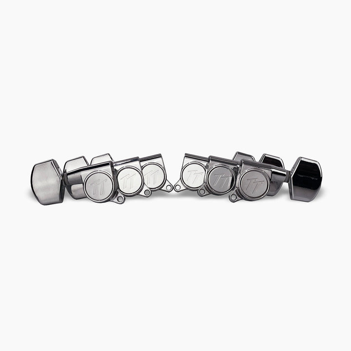 Allparts TK-7114-010 True Tune Mid Size Tuners, 3x3, Chrome