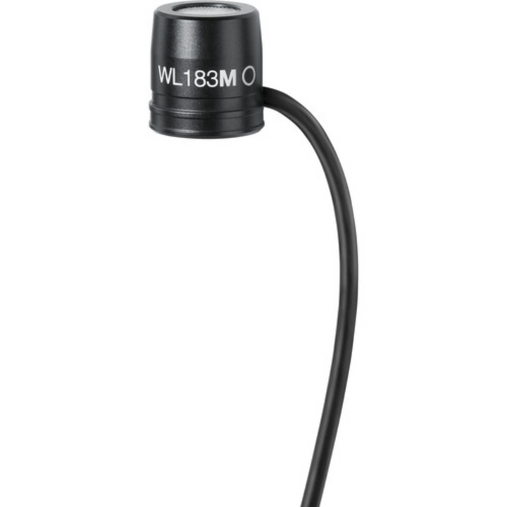 Shure WL183MB/O-LM3 Low-Profile Omnidirectional Lavalier Microphone with LEMO 3-Pin Connector (Black)