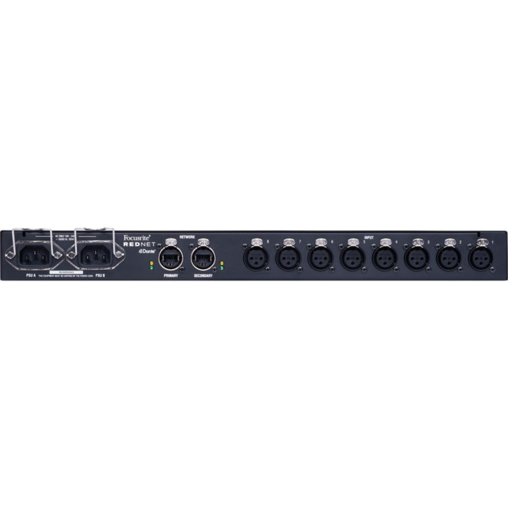 Focusrite RedNet MP8R 8-Channel Remote-Controlled Mic Pre and A/D for Dante