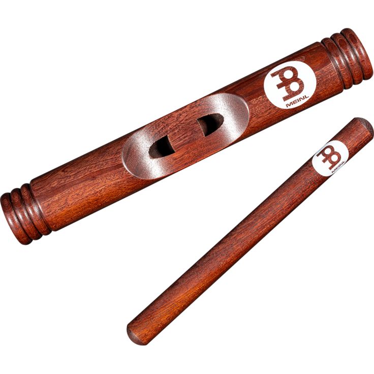 Meinl Percussion Wood Claves African Hollowed Out Select Hardwood