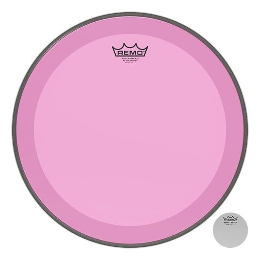 Remo P3-1316-CT-PK Bass, POWERSTROKE 3, COLORTONE, 16" Diameter, No Striping, Pink
