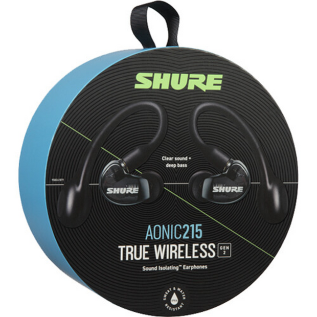 Shure AONIC 215 Gen 2 Bluetooth True Wireless In-Ear Headphones - Black