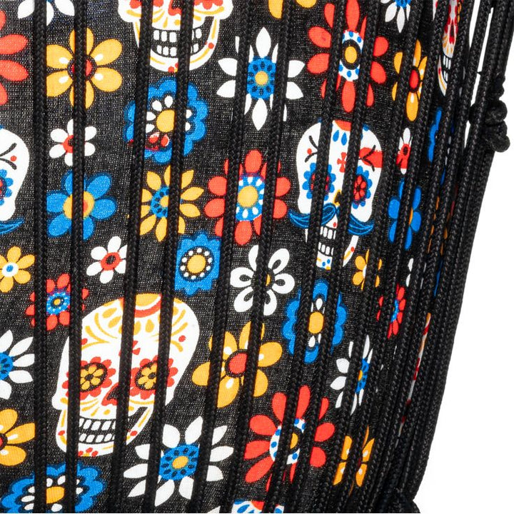 Meinl Percussion 12" Rope Tuned Travel Series Djembe Synthetic Head (Patented) Day of the Dead