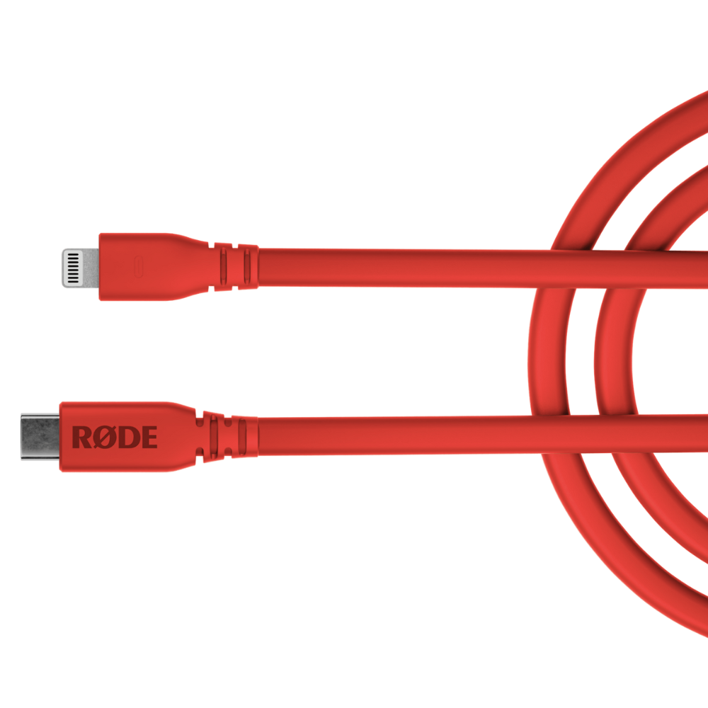 Rode Microphones SC19-R High-quality, 1.5m-long USB-C to Lightning cable - Red