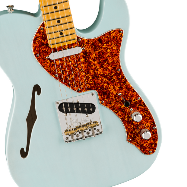 Fender American Professional II Telecaster® Thinline, Maple Fingerboard -  Transparent Daphne Blue