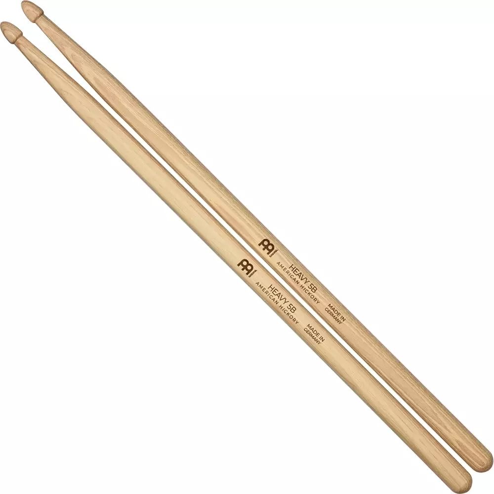 Meinl SB109 Heavy 5B Drumstick, Hickory, Heavy, Acorn tip, Pair